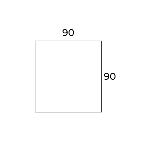 90x90 cm